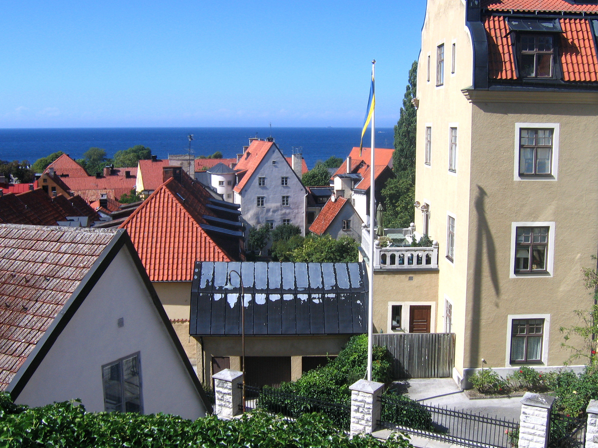 Bild på hotellrika Visby innerstad